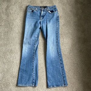 In very good condition flare jeans by express